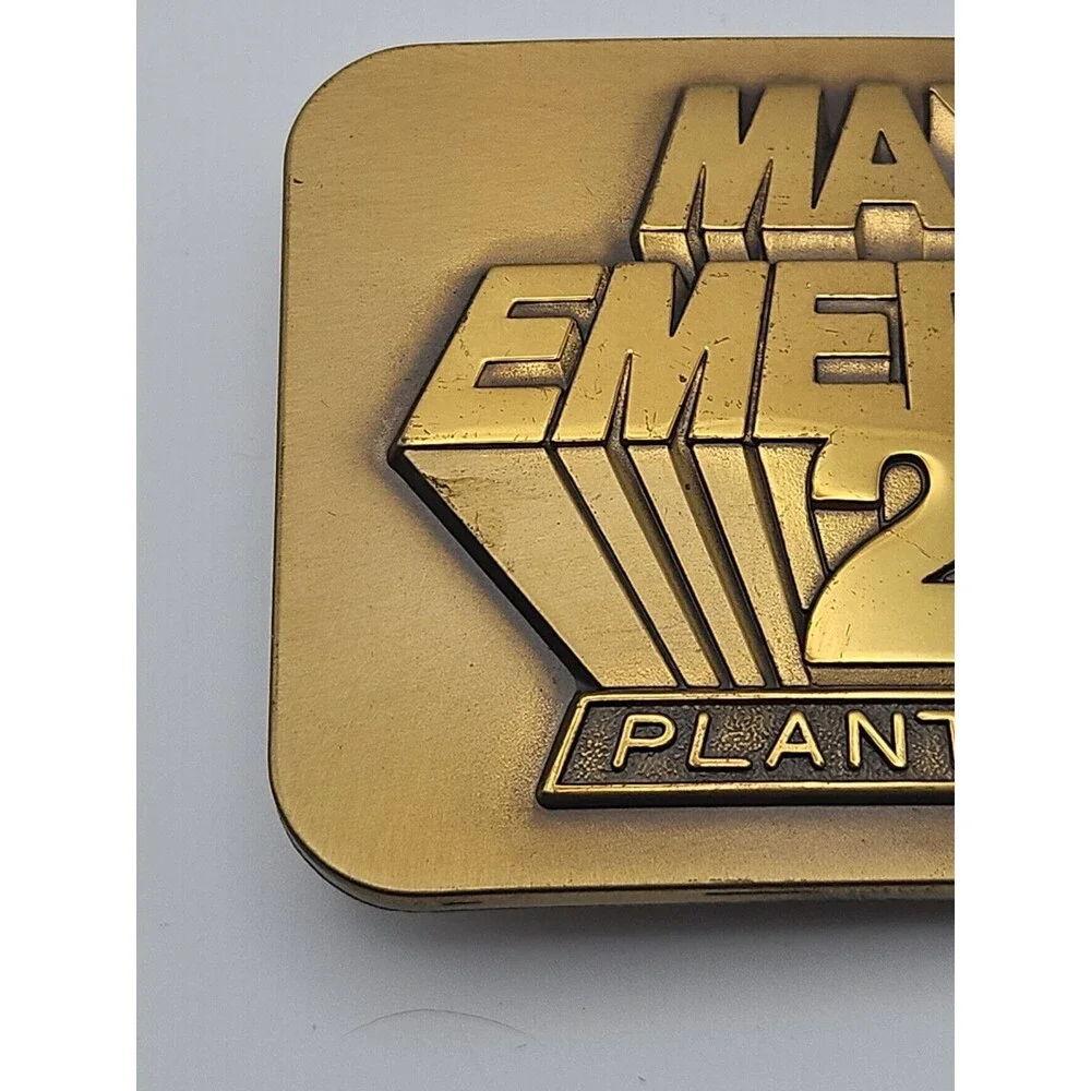 Vintage 1987 John Deere MAX EMERGE 2 Planters Belt Buckle Deere & Co Moline Ill.